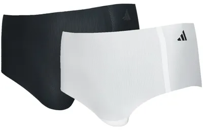 Produktbild von adidas - 2 Stück Höschen - Sportunterwäsche - Damen - Polyamid (Weiß-Schwarz, L)