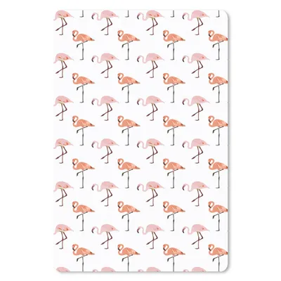 Produktbild von MuchoWow® Mauspad Mousepad Flamingo - Muster - Rosa 40x60 cm - Mousepads - Maus Mat - Pad - Mausunterlage - Schreibtisch Accesoire