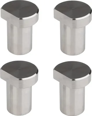 Produktbild von Bankhaken 20 mm - geeignet für Holzverarbeitung - 4 Stück - Silber - Aluminiumlegierung