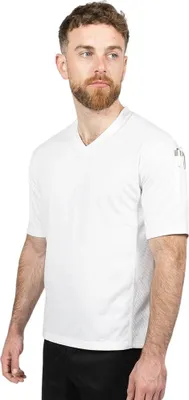 Produktbild von Dennys - Koch T-Shirt für Herren/Damen Uni, Kühlendes Material PC8074 (S) (Weiß)