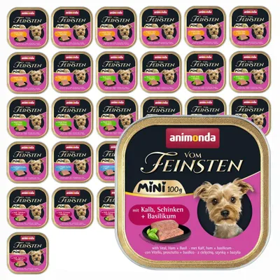 Zdjęcie produktu dla Animonda Vom Feinsten Mini 32x100g Mokra Karma Dla Psa Mix Smaków