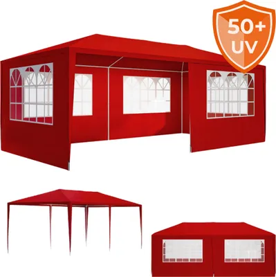 Immagine prodotto di Tenda per feste NEAPOL, 3x6m, rosso