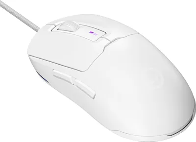 Produktbild von Lorgar MSA10, erweiterte Gaming-Maus, USB, 6 prog. 6 Tasten, 12 000 dpi, RGB-Hintergrundbeleuchtung, weiß