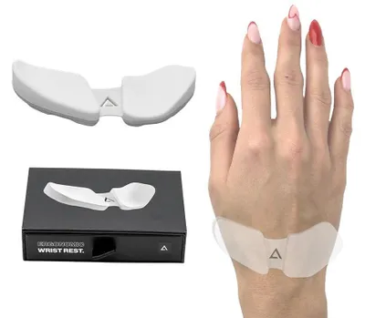 Obrázok produktu pre DELTAHUB Carpio V2 - Ergonomická opierka na dlaň pre myš, L, biela, pre pravákov