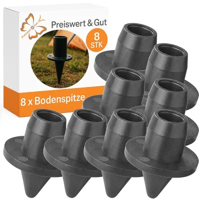 Produktbild von 8x Bodenspitze für Zeltstangen Durchmesser 23mm Zeltstabdorn Zeltstabspitze