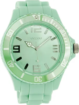 Image de Montre Oozoo turquoise silicone Timepieces Femme Montre à quartz analogique UOC4342A