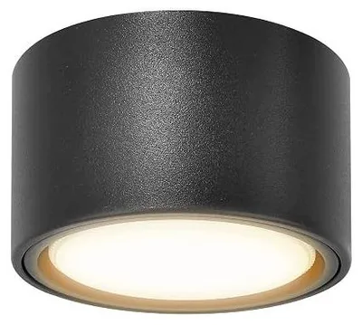 Zdjęcie produktu dla Lampa natynkowa LED czarna reflektor sufitowy aluminium