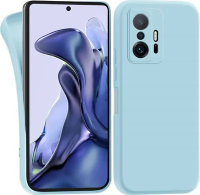 Produktbild von Hülle für Xiaomi 11t Pro | Xiaomi 11t - Handyhülle mit Kameraschutz Cover aus Silikon in Hellblau
