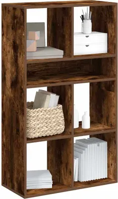 Imagen del producto de Maison Exclusive - Estantería para libros, roble ahumado, 66 x 31 x 112 cm, material de madera