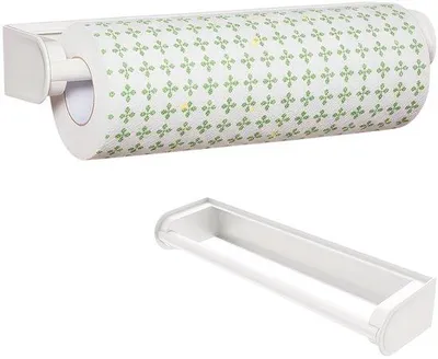 Produktbild von Unyqoos® Magnetischer Küchenrollenhalter ohne Bohren – starke Magnetbefestigung für Kühlschrank & Metallflächen, Kunststoff, platzsparend, horizontal/vertikal