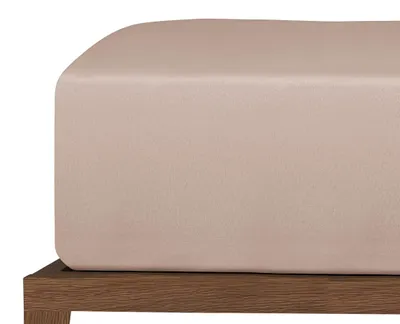 Produktbild von uncover by SCHIESSER Spannbettlaken New Jersey | Edeljersey | Einfarbig | 100% Baumwolle | Weich & Atmungsaktiv | 100x200 cm | Taupe