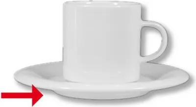 Produktbild von 6x Kombi-Kaffeeuntertasse 16,4 cm Kaffeeservice, Kaffeebecher