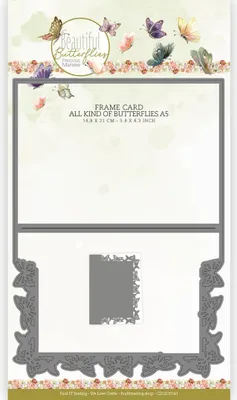 Produktbild von Card Deco - Stanzschablone - Karten - Schmetterlingsrahmen A5