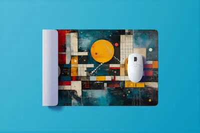 Produktbild von Kandinsky Mauspad - Rot Gelb Blau | Größe in cm: 40 x 30
