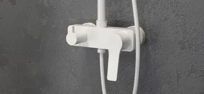 Image de Colonne de douche ANDARE avec douchette-Chrome blanc---Chrome blanc