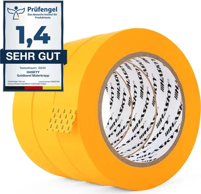 Zdjęcie produktu dla Taśma malarska Goldband, taśma krepowa, 3 warstwy, 30 mm x 50 m, profesjonalna taśma klejąca, taśma maskująca