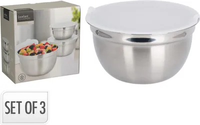 Obrázek produktu pro Sada 3 nerezových misek