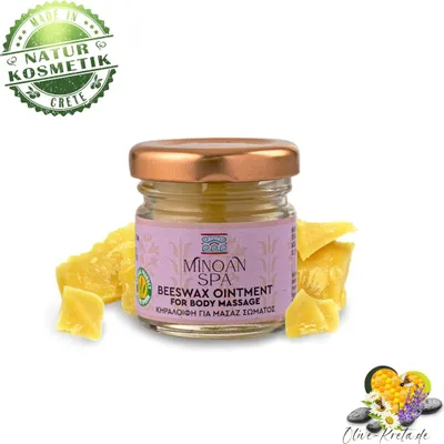 Produktbild von MINOAN SPA 12104 - Bienenwachs Salbe für Körpermassage 40ml, Naturkosmetik von Kreta