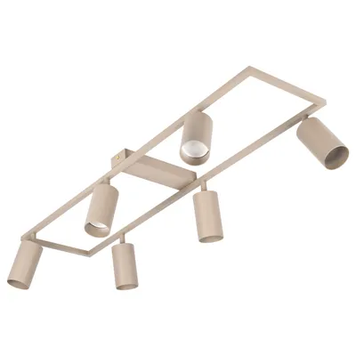 Produktbild von MasterLED Deckenstrahler 6x GU10 Bumo schwenkbar 80 cm Kaschmirbeige RAL 1019