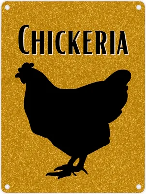 Produktbild von Chickeria Huhn Metallschild in 15x20 cm
