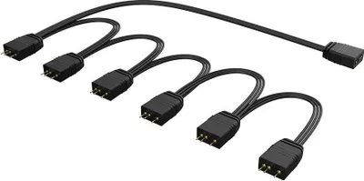 Zdjęcie produktu dla Akasa AK-CBLD13-85BK, 3-pin, 0,85 m, Prosty, Prosty, Czarny, RGB
