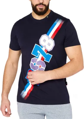 Produktbild von Plein Sport Herren T-Shirt mit Aufdruck aus Baumwolle dunkelblau L