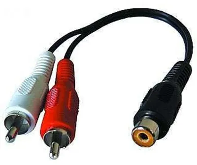 Produktbild von Cinch-Kupplung auf 2xCinch-Stecker 0,2m