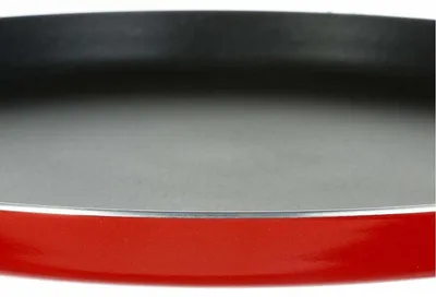 Produktbild von Pfannkuchenpfanne, Aluminium, emailliert, rot, ⌀28 cm