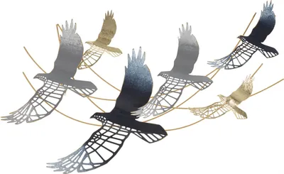 Immagine prodotto di Mauro Ferretti pannello da parete bird 90,8x6,4x50,8 cm multicolore