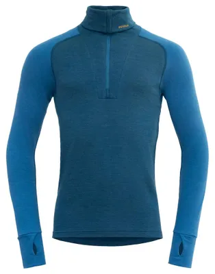 Produktbild von Devold Of Norway Expedition Merino Silk Halbreißverschluss-langarm-t-shirt Blau S Mann Blau S