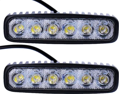Two identical LED light bars are shown against a white background.