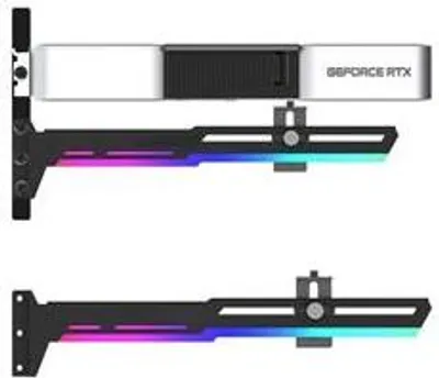 Immagine prodotto di 1stCOOL GPU Holder ARGB - supporto VGA regolabile in metallo nero