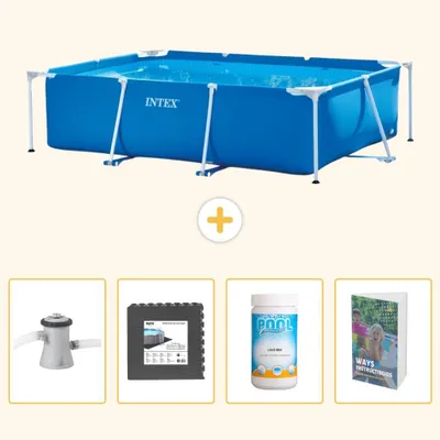 Produktbild von Rechteckiger Frame Pool - 220x150x60 cm - 5-teilig SCB125