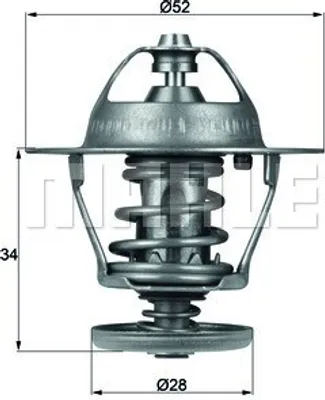 Produktbild von Behr Thermostat, Kühlmittel  Tx 68 88D