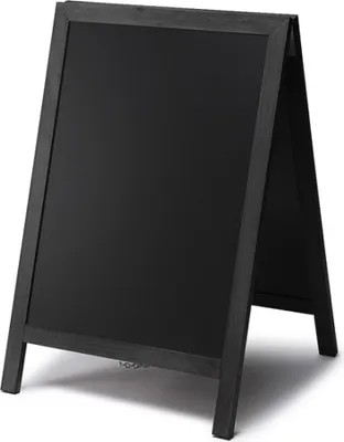 Produktbild von Showdown Kundenstopper Kreidetafel Natura - 55x85cm - Holz - Schwarz