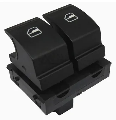 Immagine prodotto di Interruttore a doppio pulsante per alzacristalli elettrici per Volkswagen VW Caddy, Golf 5, Passat 2K0959857 / 1K3959857A