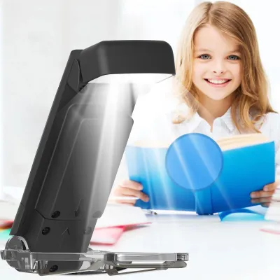 Image de Lampe de lecture LED – Lampe de bureau à clipser, rechargeable par USB, avec 3 couleurs de lumière, 5 niveaux de luminosité et une minuterie, idéale pour les livres, le lit et la table de chevet