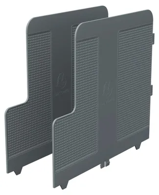 Produktbild von Exacompta MODULOTOP, Set mit 2 Trennplatten, EcoBlack - Dunkelgrau - 39107D