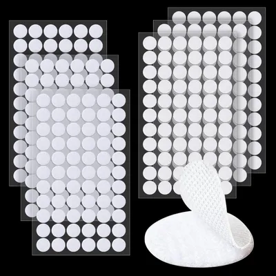 Klettpunkte selbstklebend 10 mm 198 Paar weiß