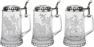 Produktbild von BierseiWild mit Zinndeckel 0,5 l 3fach sortiert