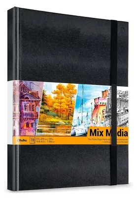 Imagen del producto de Cuaderno de dibujo OHUHU, formato mixto, 275x210 mm, 78 hojas