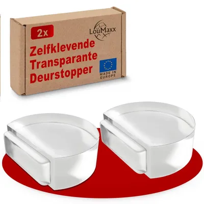 Produktbild von Türstopper Bodentürstopper Türbumper - Selbstklebend - 2 Stück - Transparent