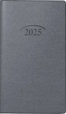 Produktbild von 2025 Brunnen Taschenkalender9x15cm silber 2S/1M