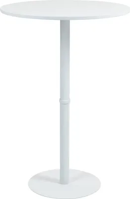 Immagine prodotto di Tavolo da bar rotondo - Tavolo da bistrot - Robusta struttura in metallo | Colore: bianco/bianco | Dimensioni: 75 cm