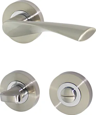Produktbild von Türbeschlag 1198-G R WC Türdrücker Türgriffe Türklinke