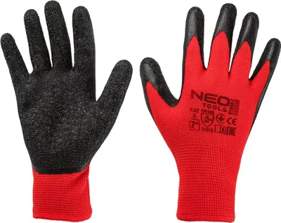 Produktbild von Latexbeschichtete Polyester-Crincle-Arbeitshandschuhe, 3121X, Größe 7