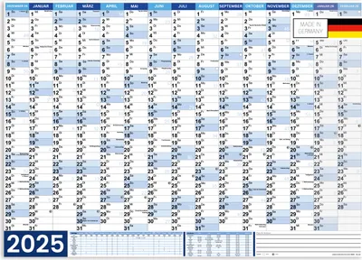 Produktbild von Wandkalender XXL Poster 2025 Papier 250 gr. / matt 140 x 100 cm