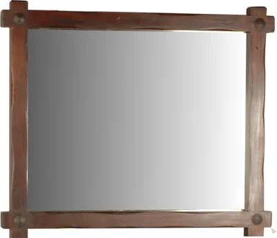 Produktbild von MiaMöbel Spiegel Mexico Möbel 123x113x7 cm Landhausstil Glas Massivholz Pinie Kolonialstil