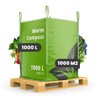 Produktbild von Wurmdünger - Vermicompost (Bigbag 1000 Liter – für 1000m2)