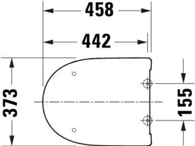 Immagine prodotto di DURAVIT 0024490000 Univ.WC-Sitz a D Tief 457mm Ülap